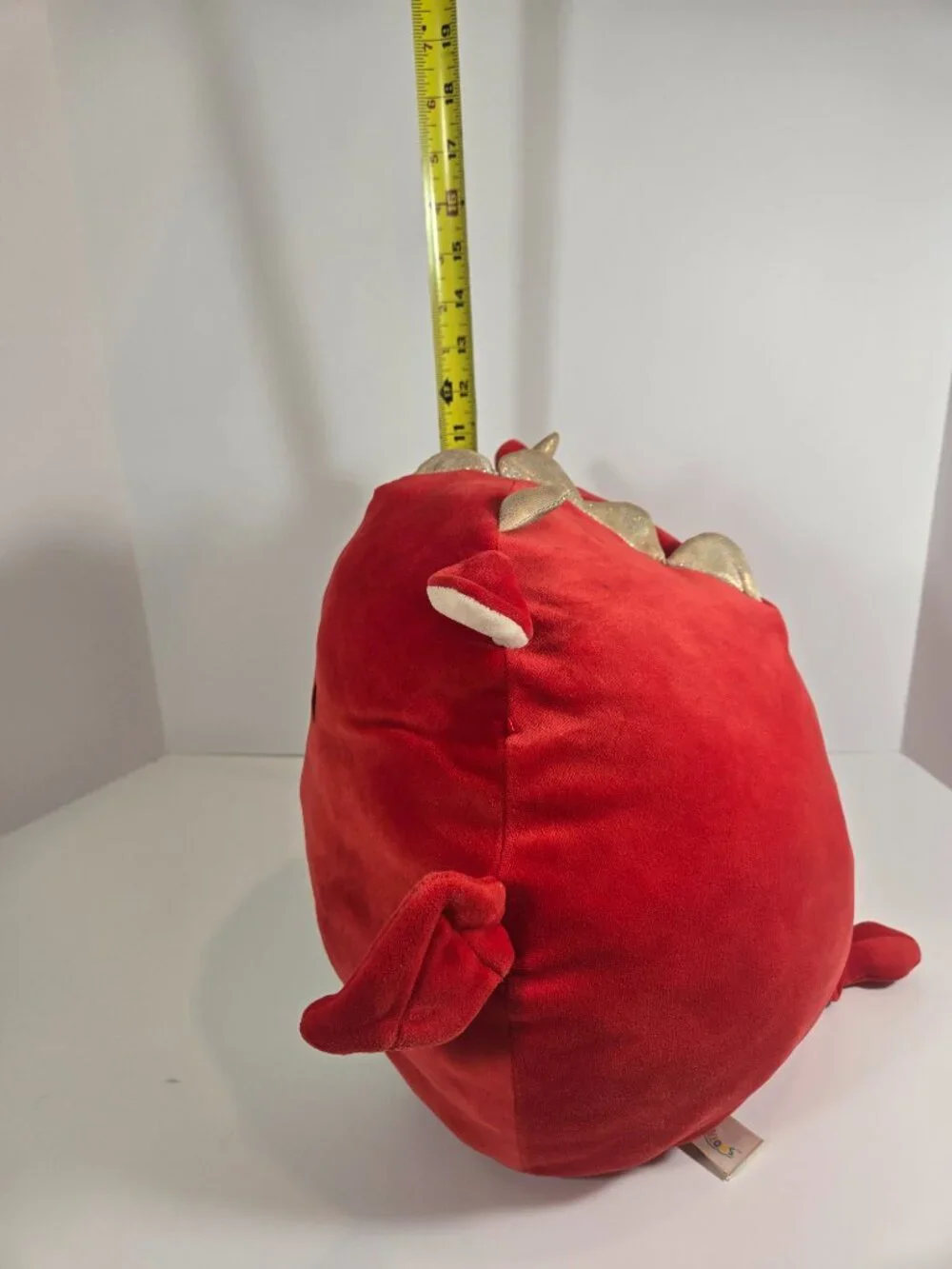 Squishmallows Baiden the Red Dragon Plush – 12” Authentic Kellytoy